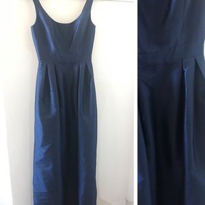 [Alfred Sung] Navy Floor Length Gown